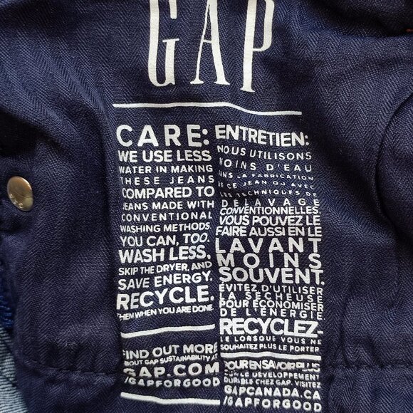 GAP jeans classic straight mid-rise blue women's size 29x30 - Picture 6 of 9